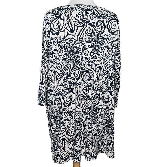 Lands’ End Women’s Paisley Print Tunic Plus Size 2X EUC - Picture 6 of 14